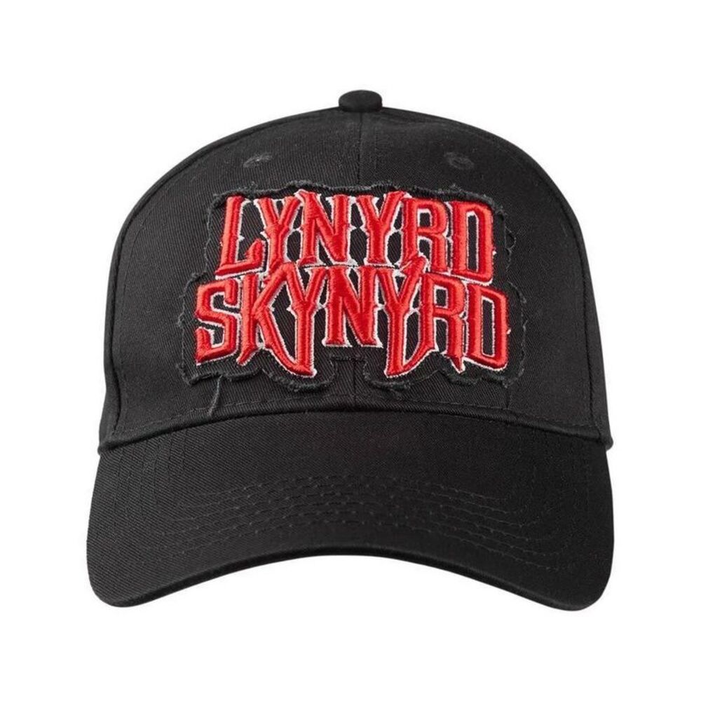Lynyrd Skynyrd Unisex Adult Logo Baseball Cap / Black